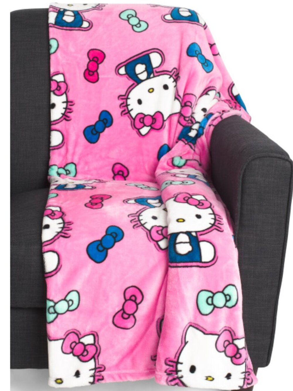 NEW Pink Hello Kitty Throw Blanket 60"x70" NWT